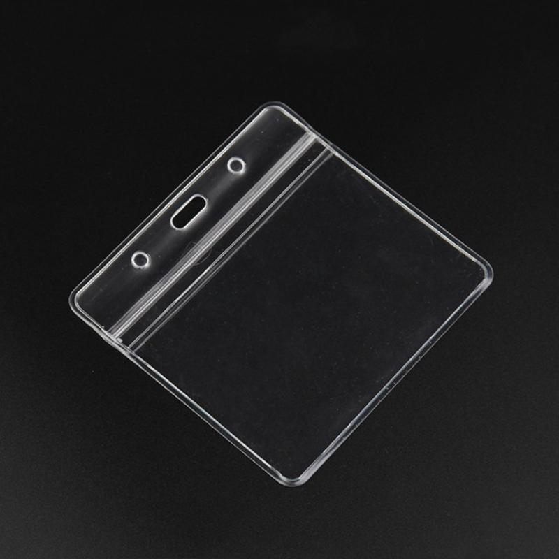 10 шт./компл. вертикальный горизонтальный прозрачный пластиковый чехол для удостоверения личности, держатель для бейджей, аксессуары