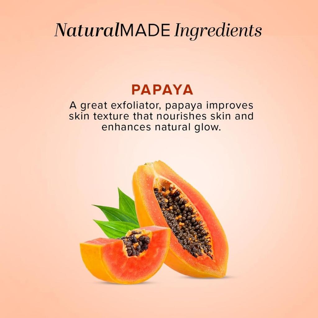 Khadi Natural Papaya Face Wash 100ml Pack of 1 | Brightens Skin | Reduces Dark Spots & Blemishes