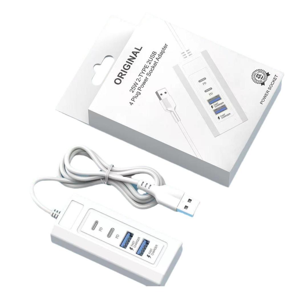 Многопортовый USB-хаб-адаптер: USB и Type-C Док-станция-удлинитель с конвертером.