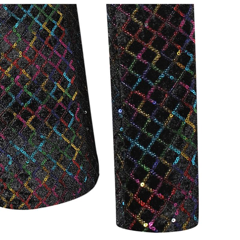 Мужской костюм-смокинг, костюм для вечеринки, пальто с блестками, джентльменский пиджак, куртка, костюм на одной пуговице