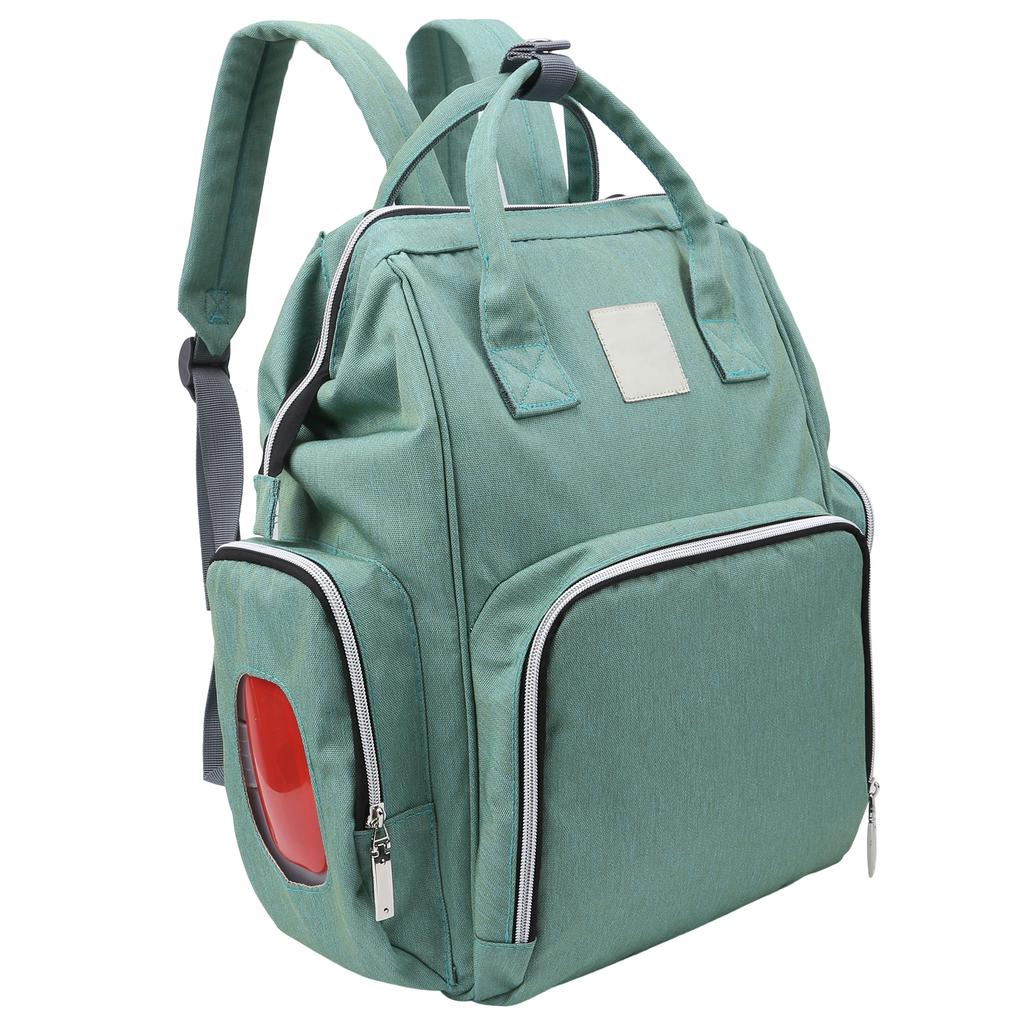 Сумка для подгузников для кормления грудью, многофункциональная, большой емкости, дорожный рюкзак для мам, озеро зеленый