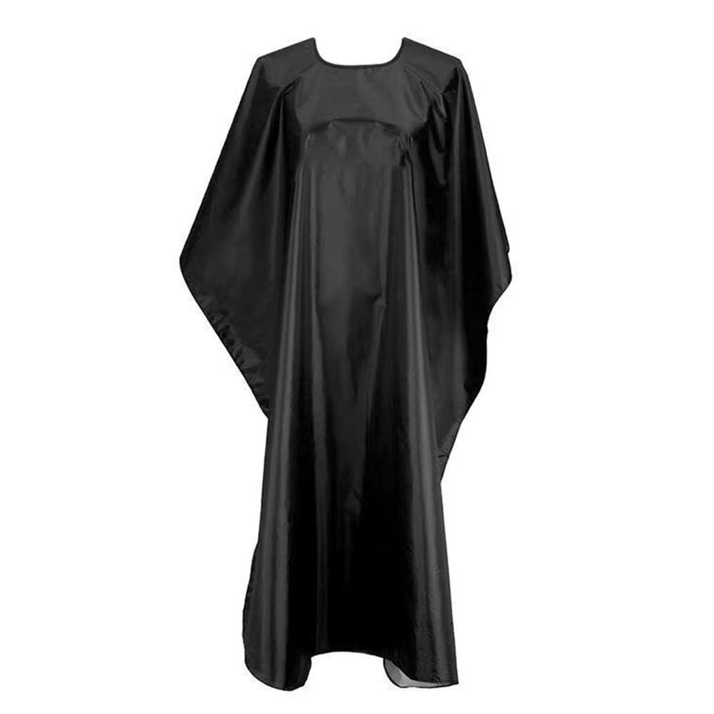 Прочная пряжка Ткань для стрижки волос Салонный аксессуар Антистатический парикмахерский пеньюар Черный/С рисунком расчески Парикмахерский халат Парикмахерское дело