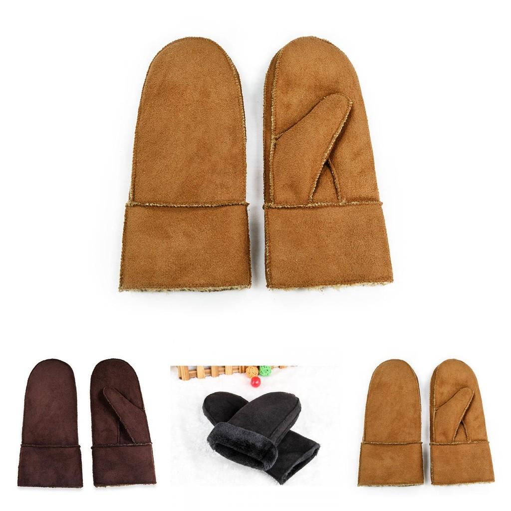 Уютные мужские зимние перчатки для улицы из толстой и прочной искусственной кожи