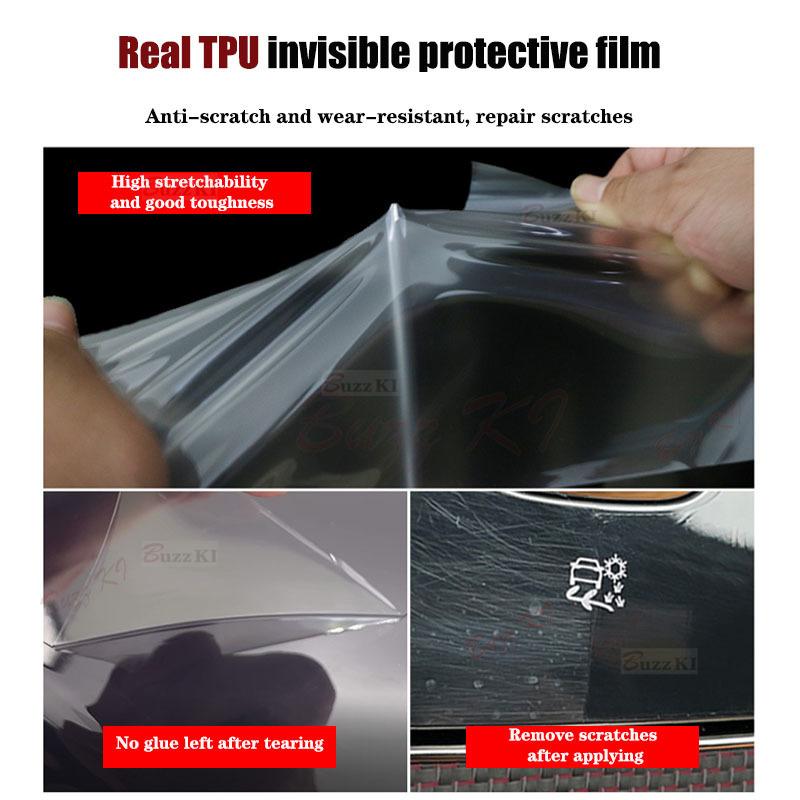 For BYD Han EV DMi   TPU Transparent Protective Film Interior Sticker Center Console Navigator Gear Door Car Accessories