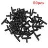 50pcs Practical Drip Sprinkler Irrigation Barbed Tee Connector for 4/7mm Hose