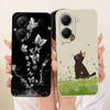 Butterfly Cherry For Xiaomi POCO X 7 x7 Pro 5G Case Clear Soft Bumper Protection Silicon Cover Capas For POCO X7 Pro