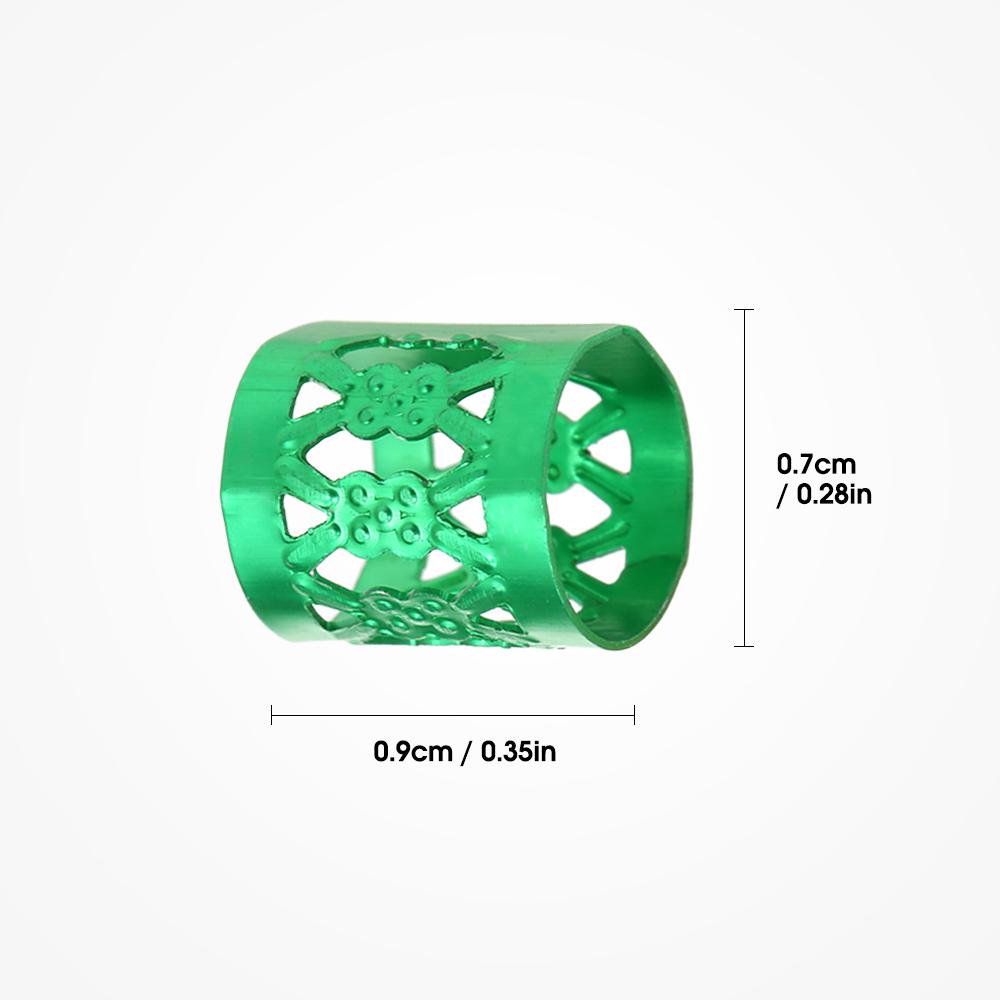 100 шт. Аксессуары для дредлоков Кольца-манжеты для волос Металлические бусины для плетения волос Алюминиевые украшения для волос Украшение для волос