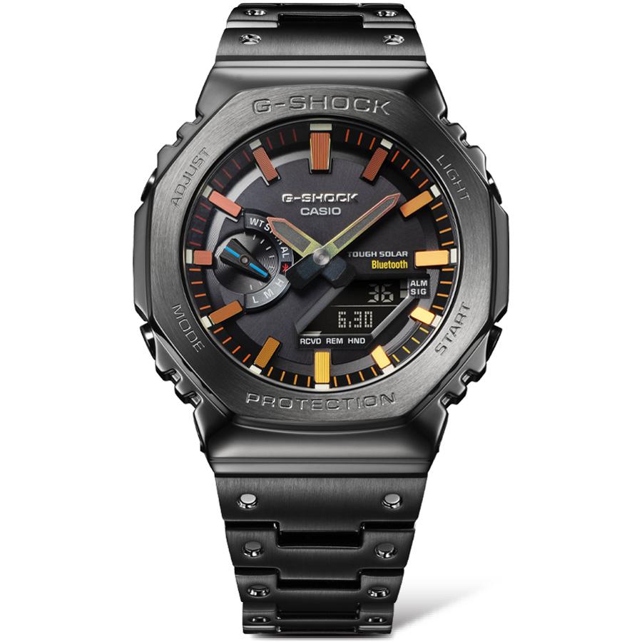 Casio Мужские кварцевые часы G-SHOCK GM-B2100BPC-1A из нержавеющей стали, водостойкость 200 м, ударопрочные