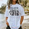 Usher World Shirt Past Present Future Tour T Vintage Versatile Unisex Soft Casual Stretched Graphic Fashion Comfortable