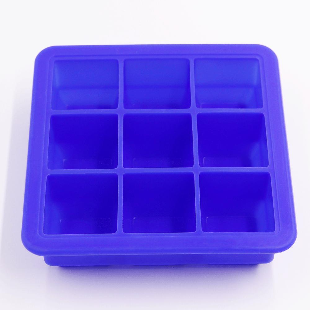 Силиконовый лоток для льда на 9 ячеек с крышкой — самодельная форма для кубиков льда и детского питания