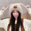 Cartoon Capybara Pullover Hat Kawaii Woolen Hat Fashion Warm Cap Apparel Accessories