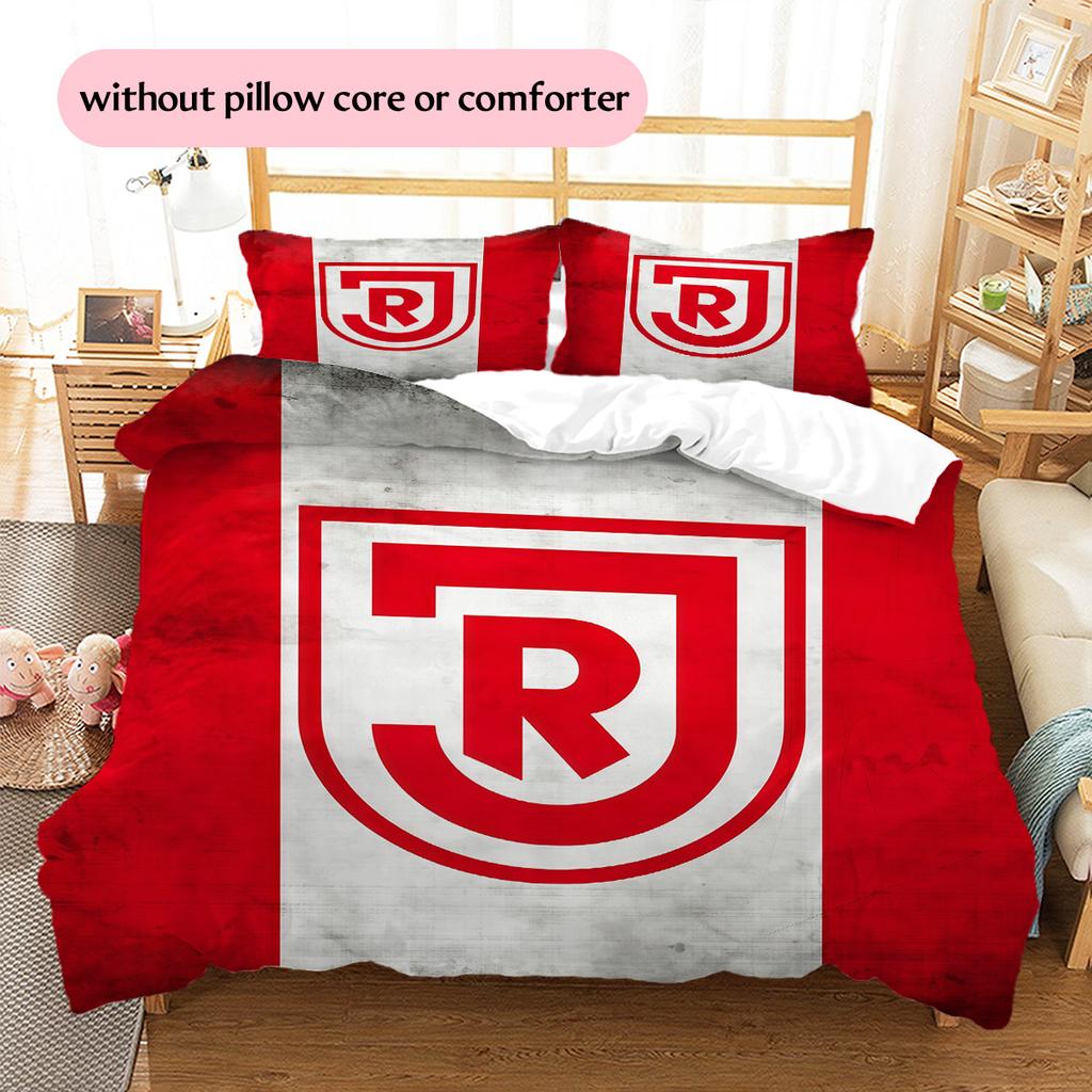 SSV Jahn Regensburg Pattern Bedding Quilt Set Home Decoration Gift (1 * duvet cover + 2 * pillowcase without core)