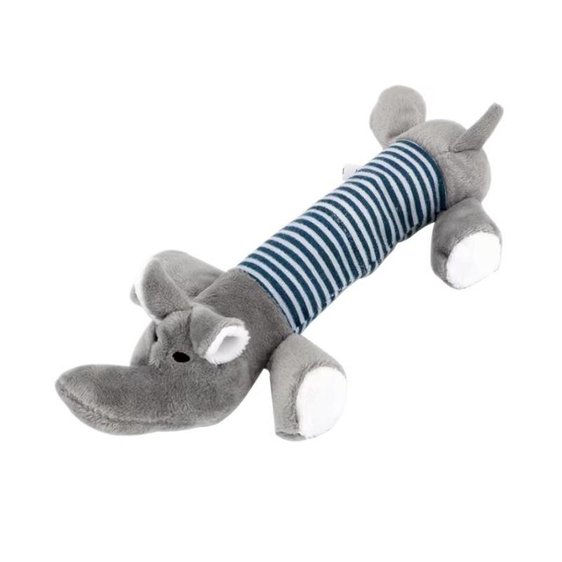 Molar Plush Dog Toy Cute Elephant Duck Pig Squeaky Chew Toy Funny Durable Pet Supplies for All Puppies