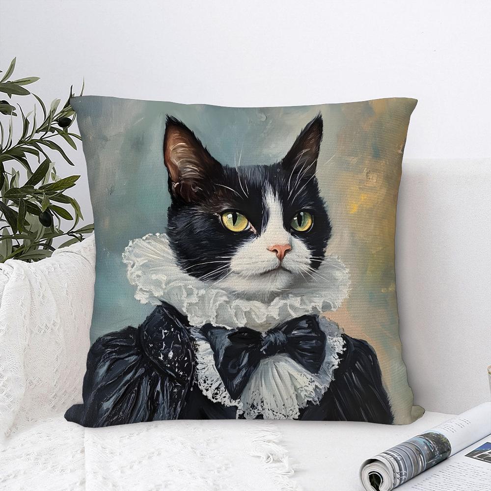 Nordic Fashion Animal Pillow Case Sofa Decorative Home Double-sided Print Plush Square Throw Pillow Covers Cushion Decor Cover