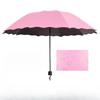 Солнцезащитный утолщенный черный клеевой зонт от солнца для использования как в солнечную, так и в дождливую погоду. Летний складной зонт, устойчивый к ультрафиолетовому излучению.