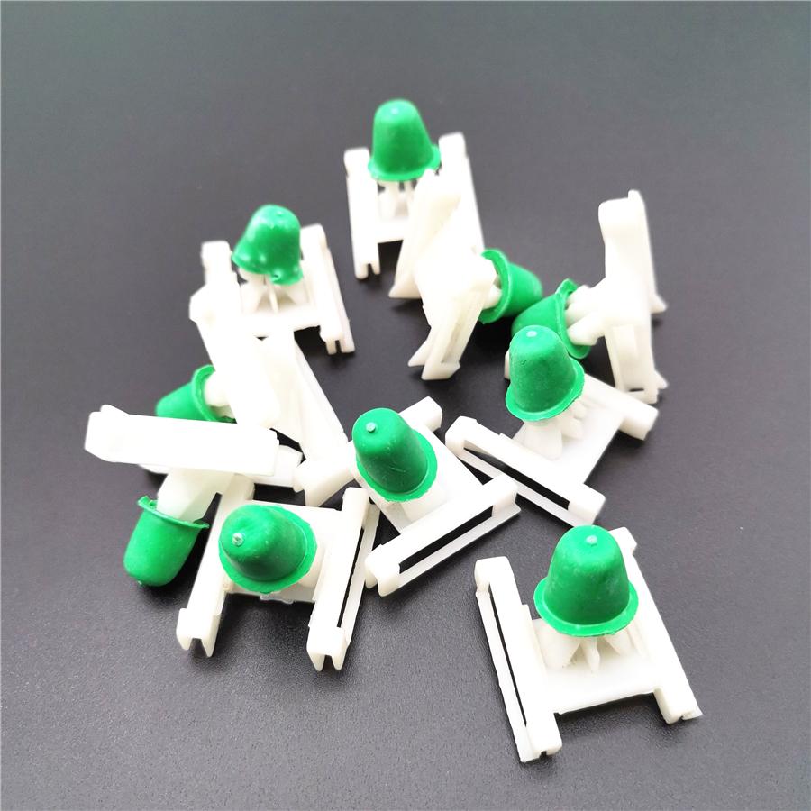 10Pcs/lot Plastic Autos Moulding Clip Nylon Retainer Rubber Gromme For 3B0-853-576