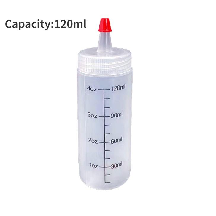 120/250/450ml Sharp-pointed Squeeze Sauce Bottle Ketchup Bottle Salad Dressing Squeeze Bottle Single-hole Squeeze Gravy Boats