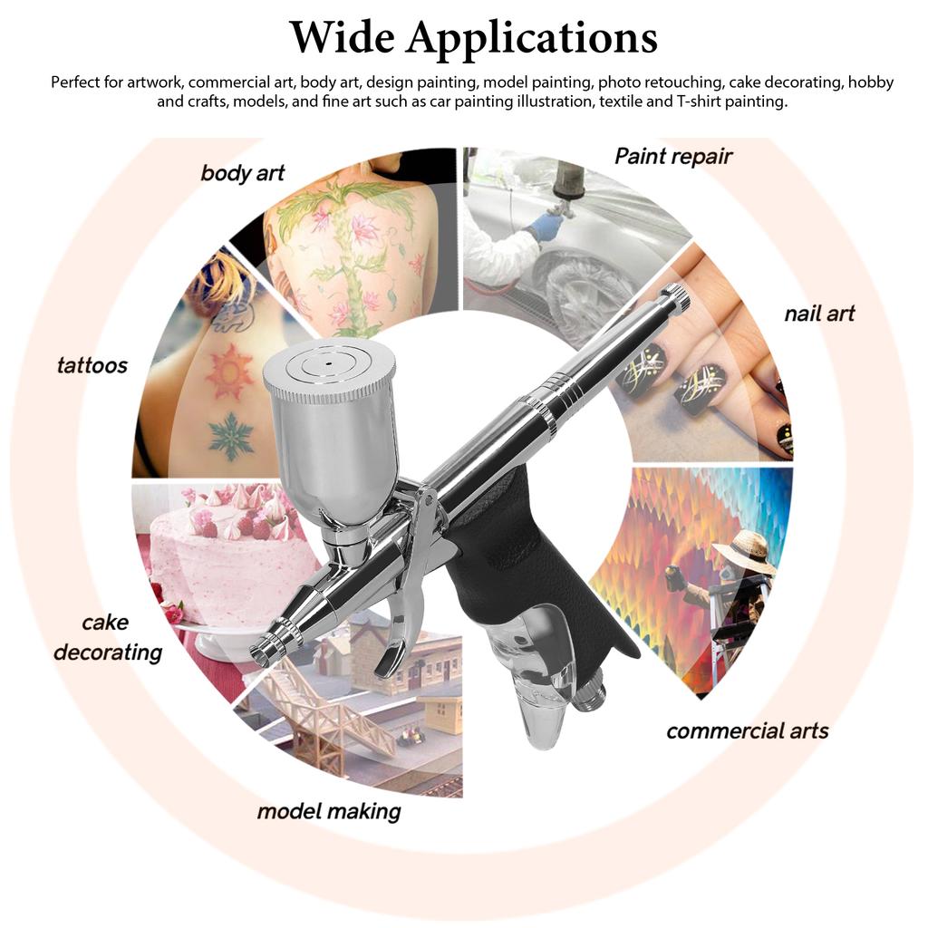 Многоцелевой профессиональный аэрограф 0,3 мм для изготовления моделей автомобилей DIY макияж ногтей живопись торт