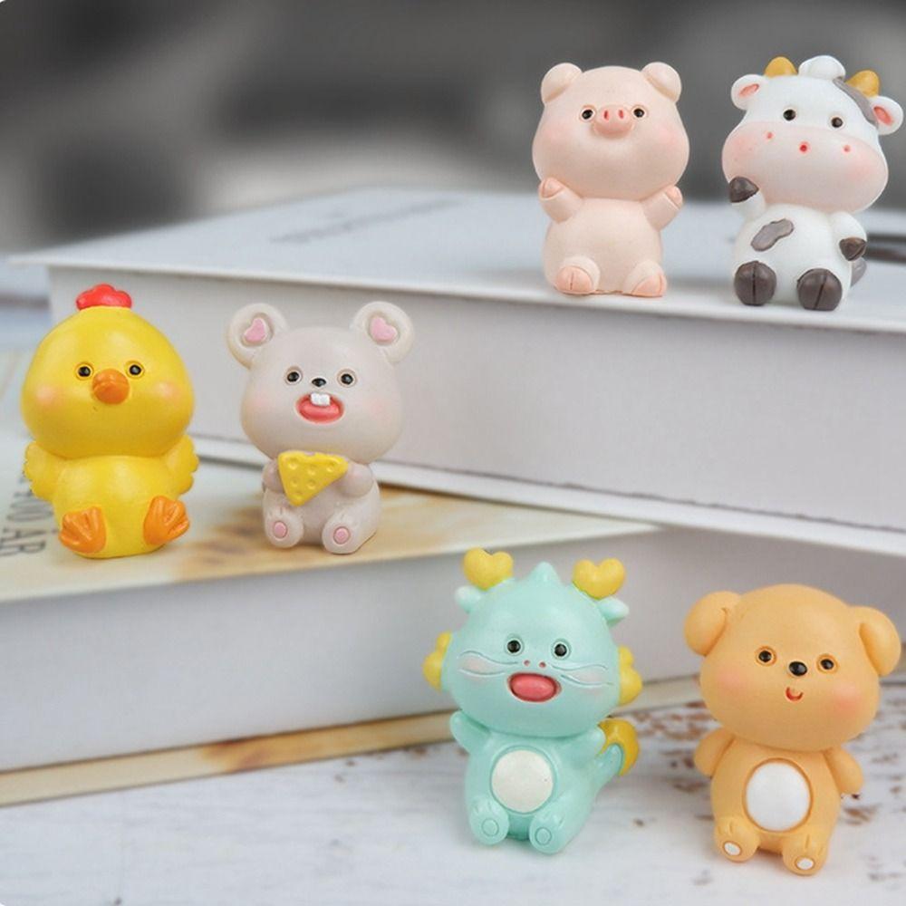Мини-фигурки из смолы DIY Украшения из смолы Новое Животное Пейзаж Декор Дом