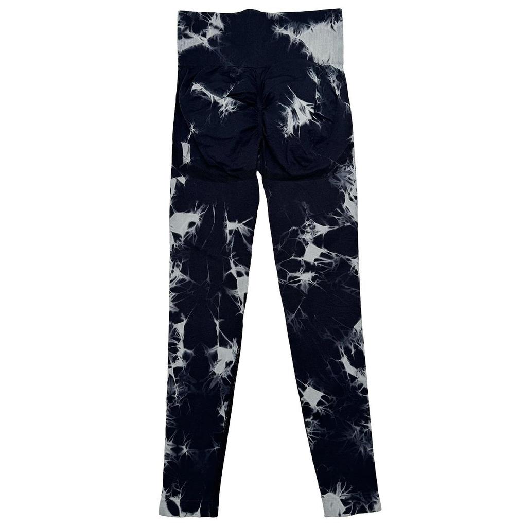 Quick-Drying Tie-Dyed Seamless Yoga Pants - Hip-Lifting & Elastic Fitness Trousers