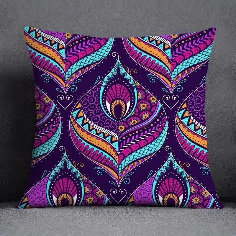 Mandala Retro Pattern Home Decoration Pillowcase Square Office Cushion Cover