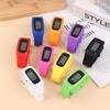 1pc LED Pedometer Bracelet Step Counter Watch 12/24H Time Display Step Counter Watch Silicone Step Tracker Fitness Watch