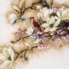 Diamond Painting Beautiful Magnolia Flower And Bird Tree Scenery Embroidery Cross Stitch