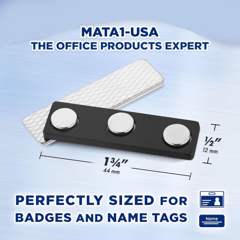 Прочный магнитный бейдж для имени Металлическая застежка Держатель для ID-карт Прочное крепление для одежды Униформа Сотрудник Выставка