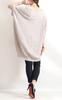 Gold Japan Plus Size Dolman Knit Sizes Women's V-Neck Tunic, Gold847, Beige, 4L-5L