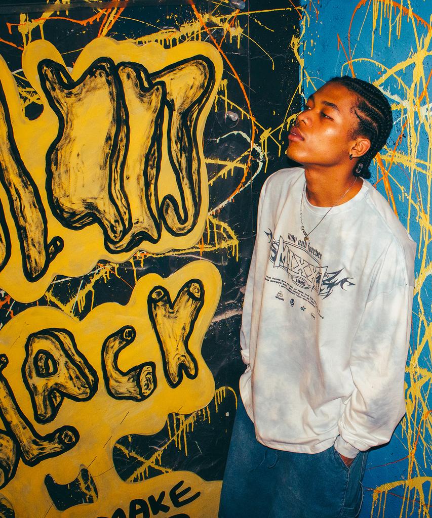 MIXXJ Tiedye Flame Long Sleeve [Blue]