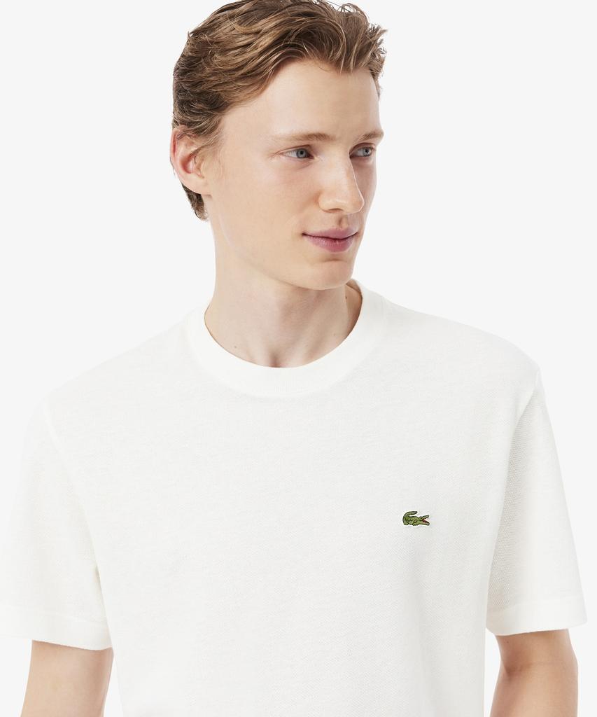 LACOSTE Мужская футболка с коротким рукавом из смесовой ткани со льном Th0629-56G 70V