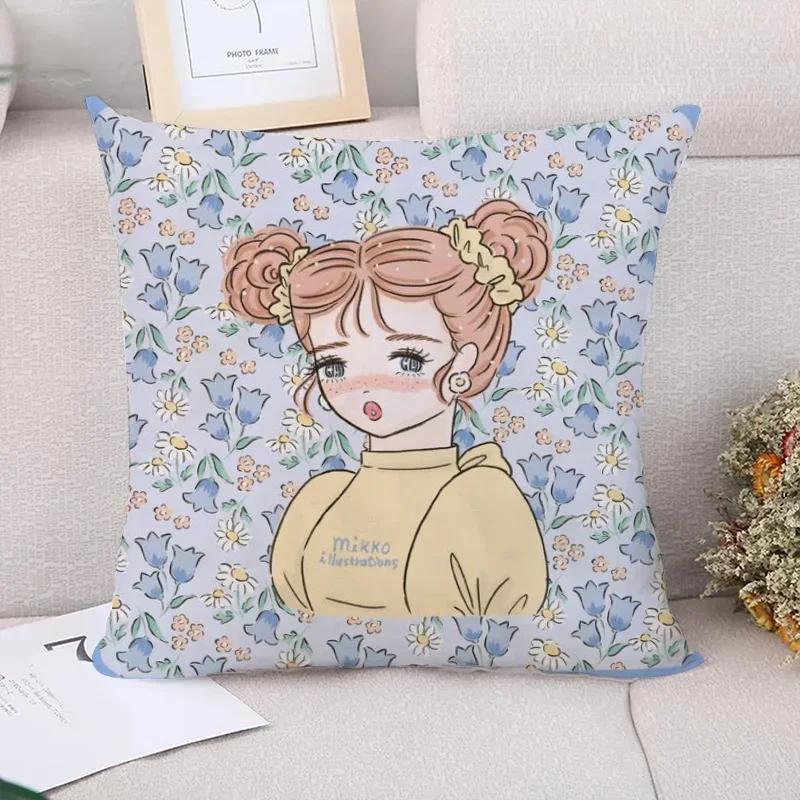 Mikko Illustrations Наволочка для подушки Наволочки Осенний декор Наволочка Наволочки для подушек x Декор для автомобиля Подушка