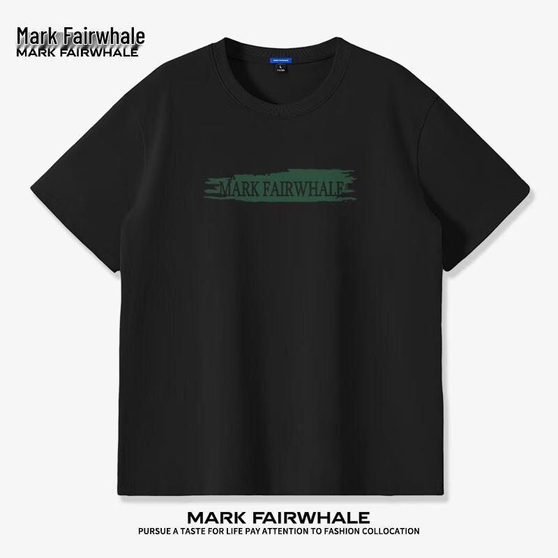 Mark Fairwhale Мужская футболка с коротким рукавом, свободного кроя, из чистого хлопка