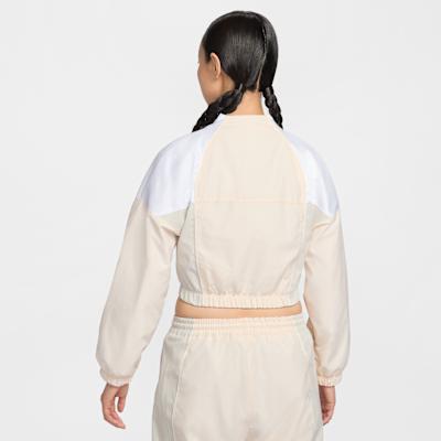 Women's Nike Jackets Women's Pink Chalk White Stand Collar Moderate Other