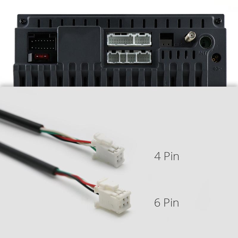 Universal USB Female Interface to 4 6 8 Pin Input Wire Connect Cable Adapter for Car Multimedia Player Android Stereo Radio