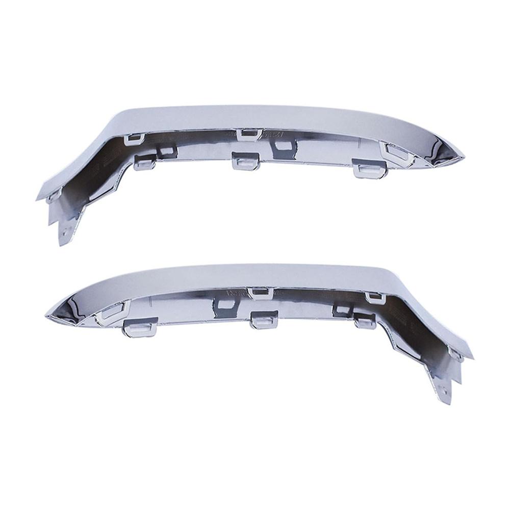 Хромированная накладка молдинг переднего бампера ПАРА Л&П для Mercedes W212 E350 2014 -2016