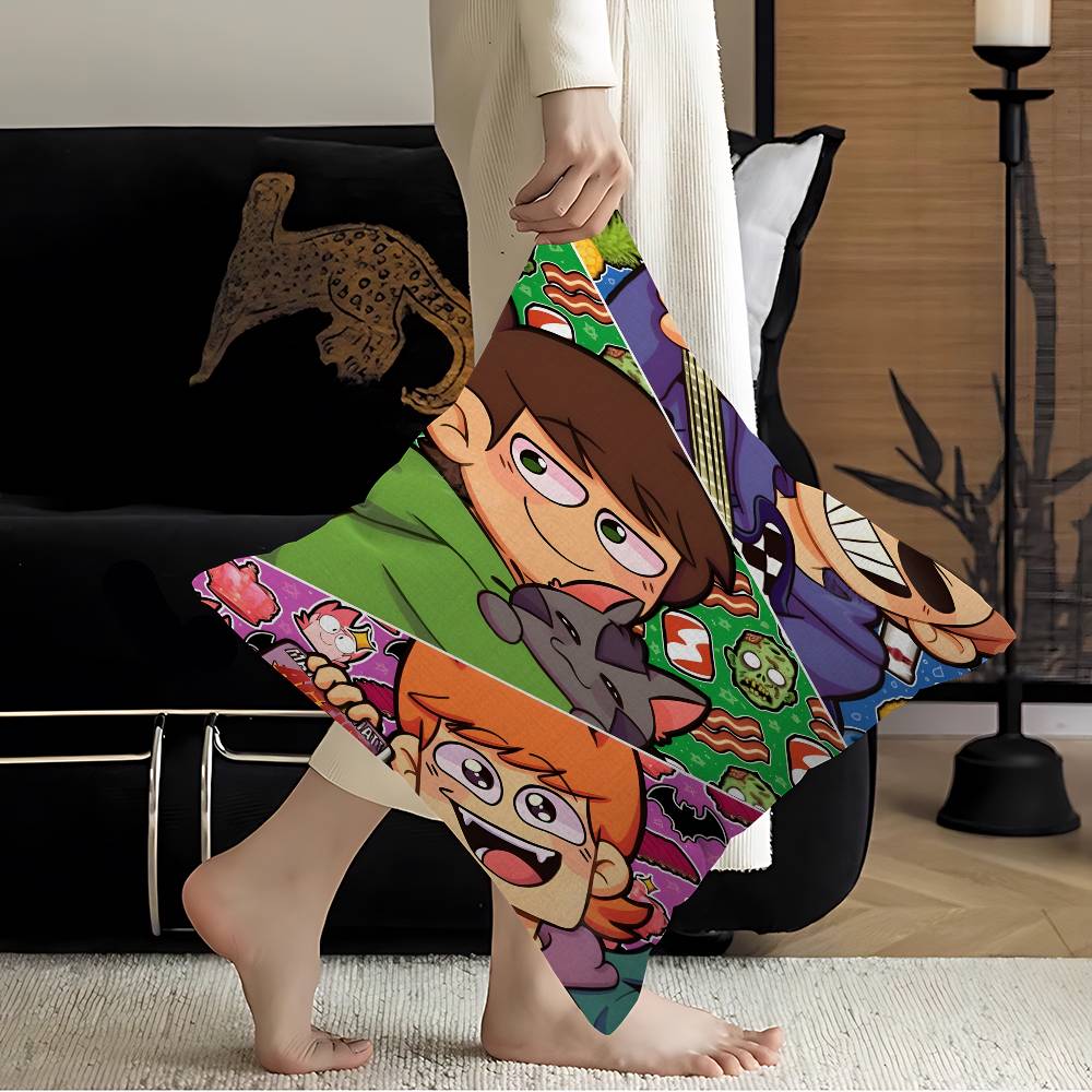 Анимированная Подушка Eddsworld Мультяшная Подушка Аниме Подушка Наволочка для Подушки Дивана Подушки Сиденья 45x45 см Модная