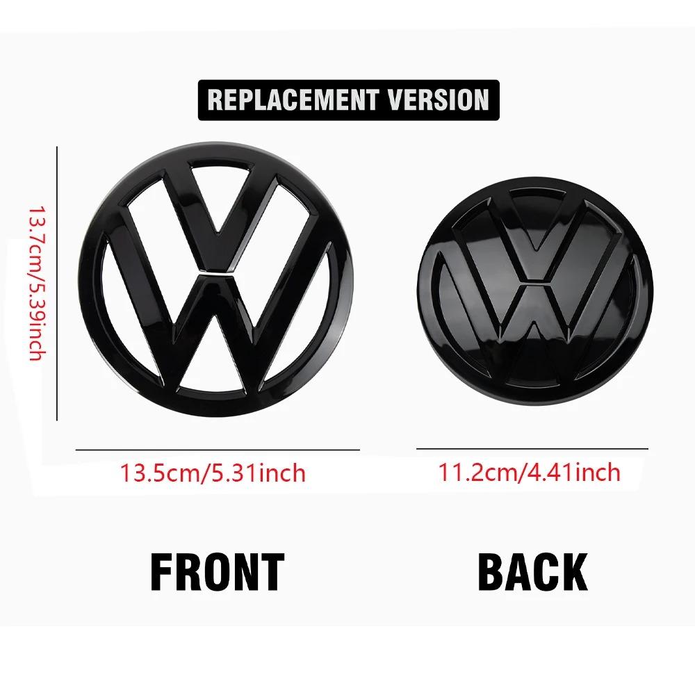 1/2Pcs For Volkswagen VW Golf 7 MK7 2014 2015 2017 2016 Car Front Bonnet Grill Rear Trunk Emblem Logo Cover Replacement Badge zr5