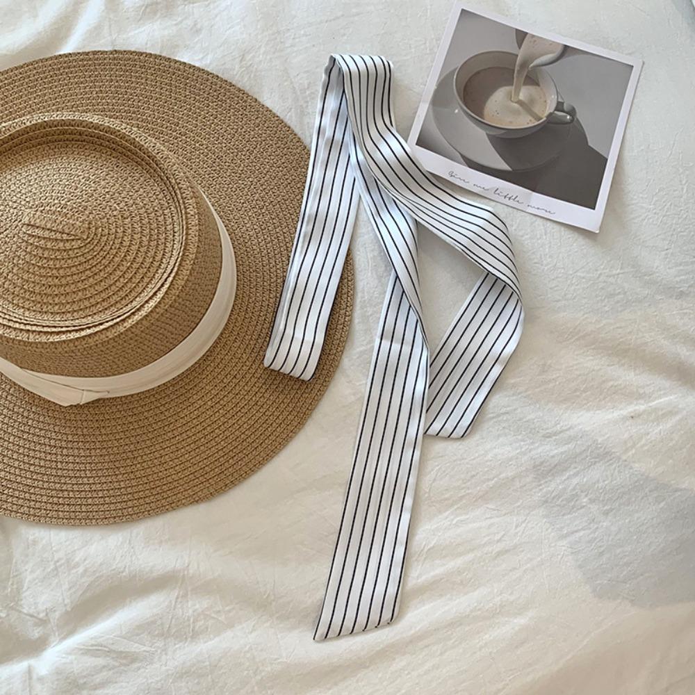 Korean Long Silk Scarf Summer Hair Band Fashion Long Scarfs For Women