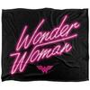 Wonder Woman Neon Logo Blanket
