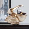 Большой рот Pelecanus Bird Домашний органайзер Смола Art Craft для ключей Смартфон Ноутбук Ножницы Чехол для дистанционного управления Держатели для мелких предметов