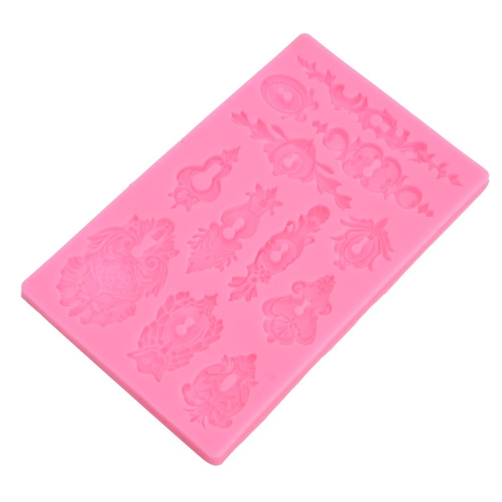 Relief 3D 3D Muffin Molds Pink Decorative Mold Reusable Ornament Mold Cake Decoration