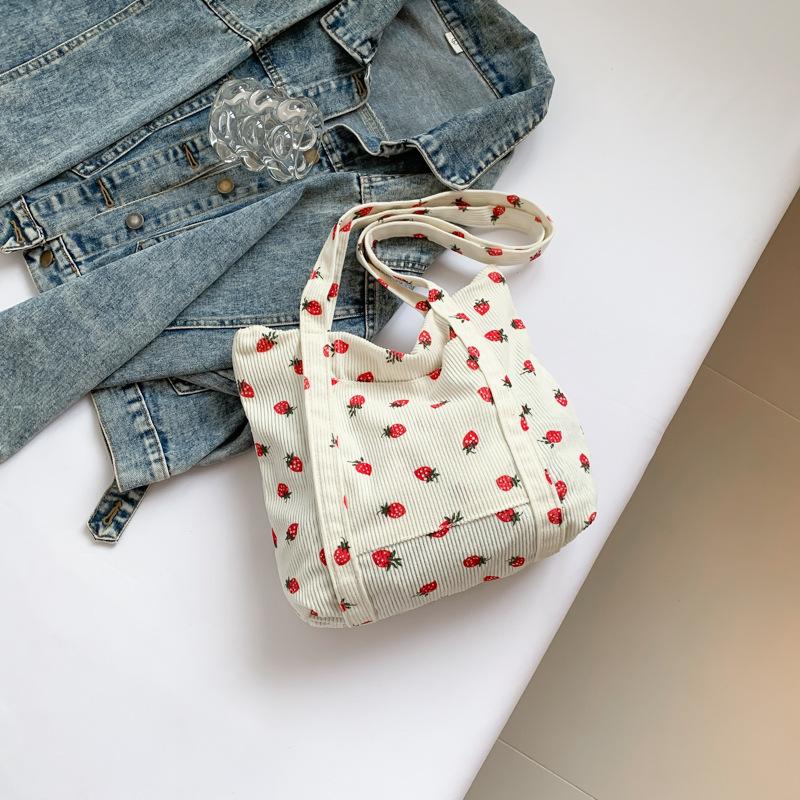 Сумка из ткани для студенческого класса, модная повседневная переносная сумка-тоут 2024, новая простая повседневная сумка через плечо большой емкости для женщин