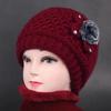 Middle-aged and Elderly Winter Hat Women Plus Velvet Warm Grandma Cotton Hat Winter Mother Knitted Woolen Hat Old Lady Hat