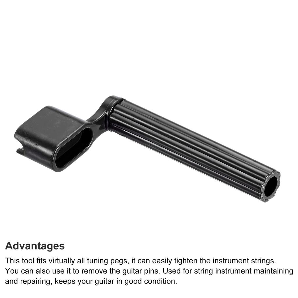 Пластиковый гитарный намотчик PATIKIL, скоростной съемник колков, тюнер для струн гитары, инструмент для замены струн, аксессуары для гитары, черный, 5 шт.