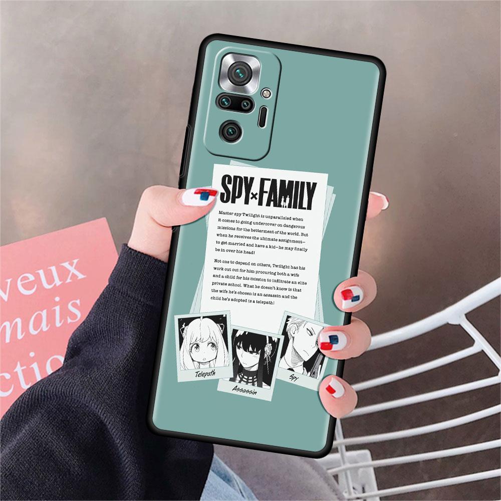 Чехол для Xiaomi Redmi Note 10 9 11 Pro Мягкий чехол для телефона 10S 9S K40 8 9A 9C 9T 7 10C 8T Силиконовый чехол SPY×FAMILY Аниме Оболочка Sac