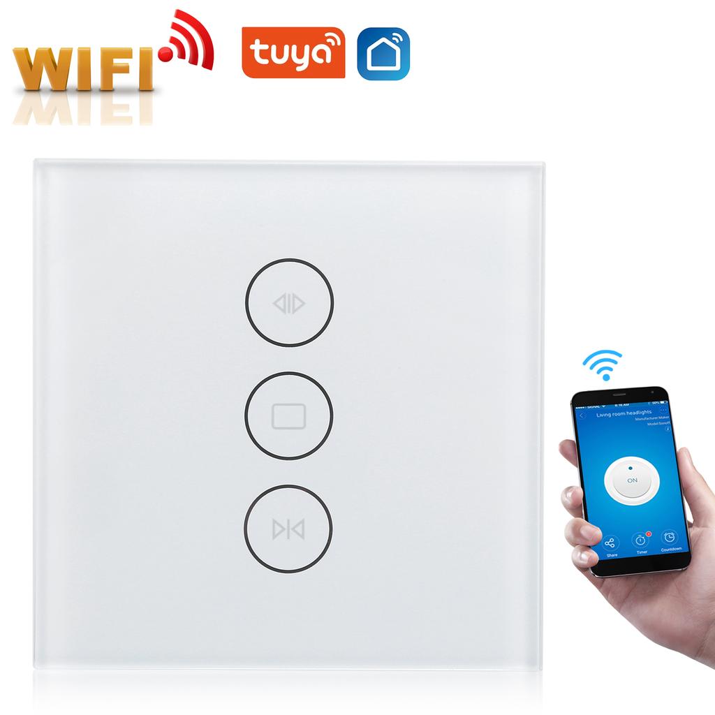 Умные WiFi шторы   Сенсорная панель   Таймер   Управление через приложение   Голосовое управление для   Дома для   Вилка EU 110‑240V