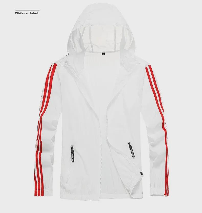 Мужская ультратонкая куртка из ледяного шелка в корейском стиле для лета и защиты от солнца