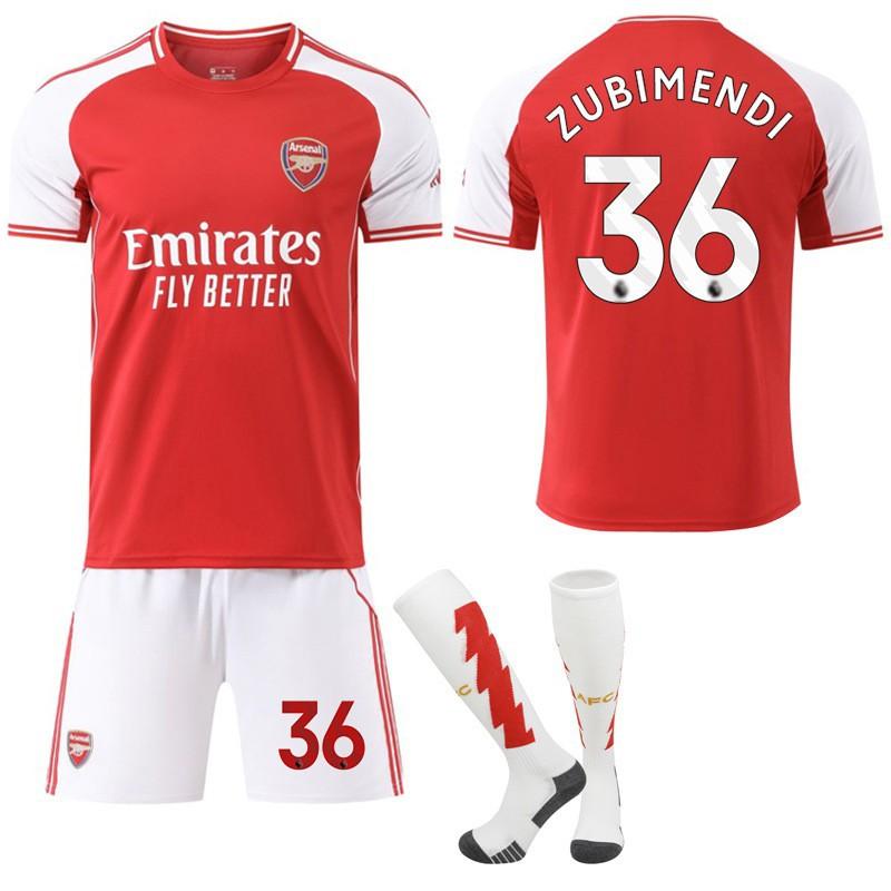 Arsenal Home Football Set - No. 14 Yorcres, No. 41 Rice, No. 7 Saca, No. 8 Oldgao 2526 Season Jersey