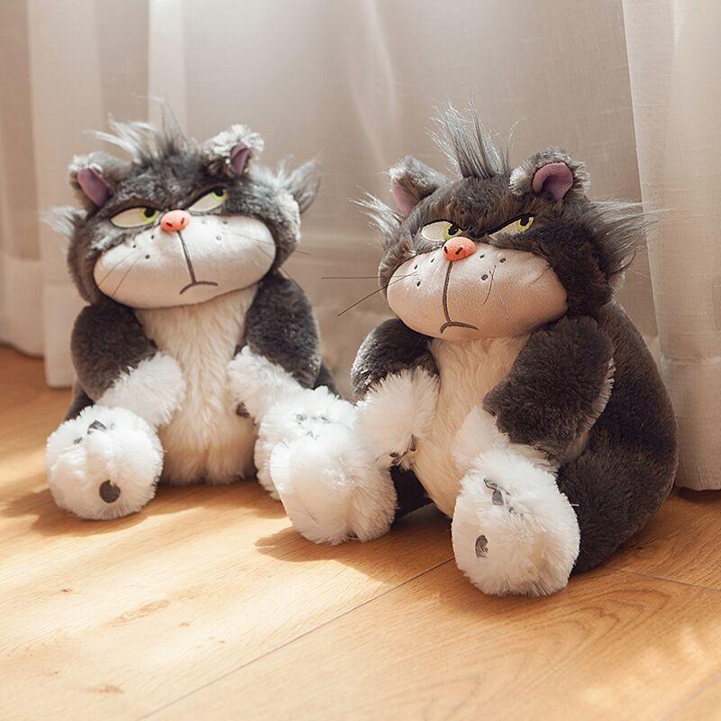 Cute Cinderella Cat Lucifer Plush Toy Kawaii Cat Stuffed Toy Baby Soothing Plush Doll Child Soft Pillow Girl Birthday Christmas Gift